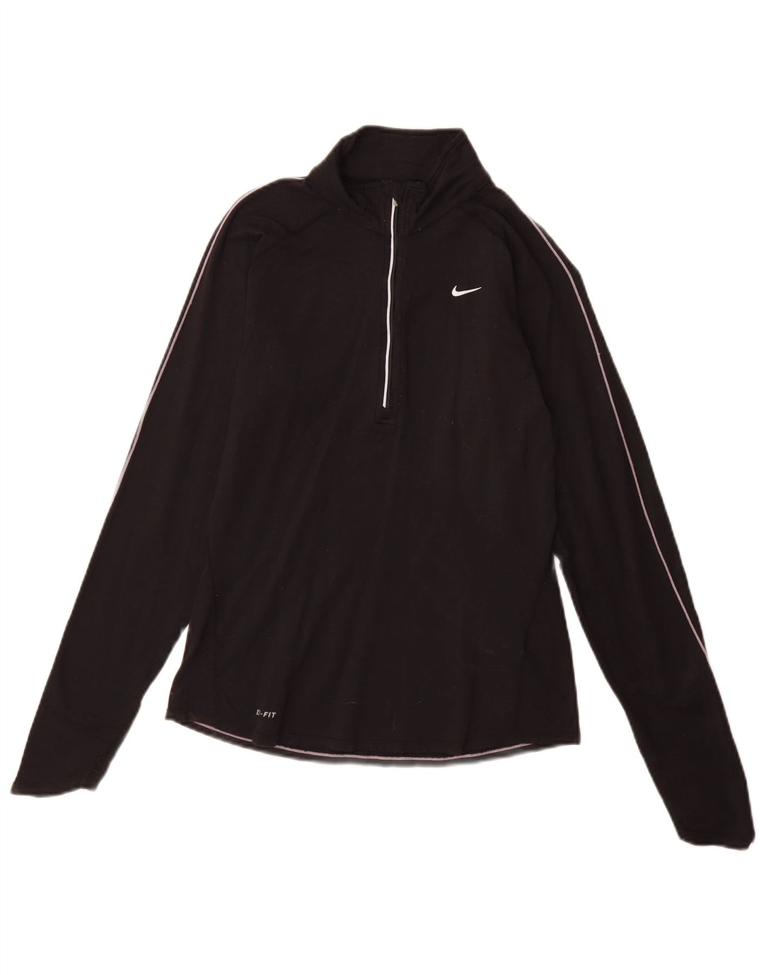 Top de trening Nike Dri Fit Pullover pentru femei UK 8/10 Nylon mic negru
