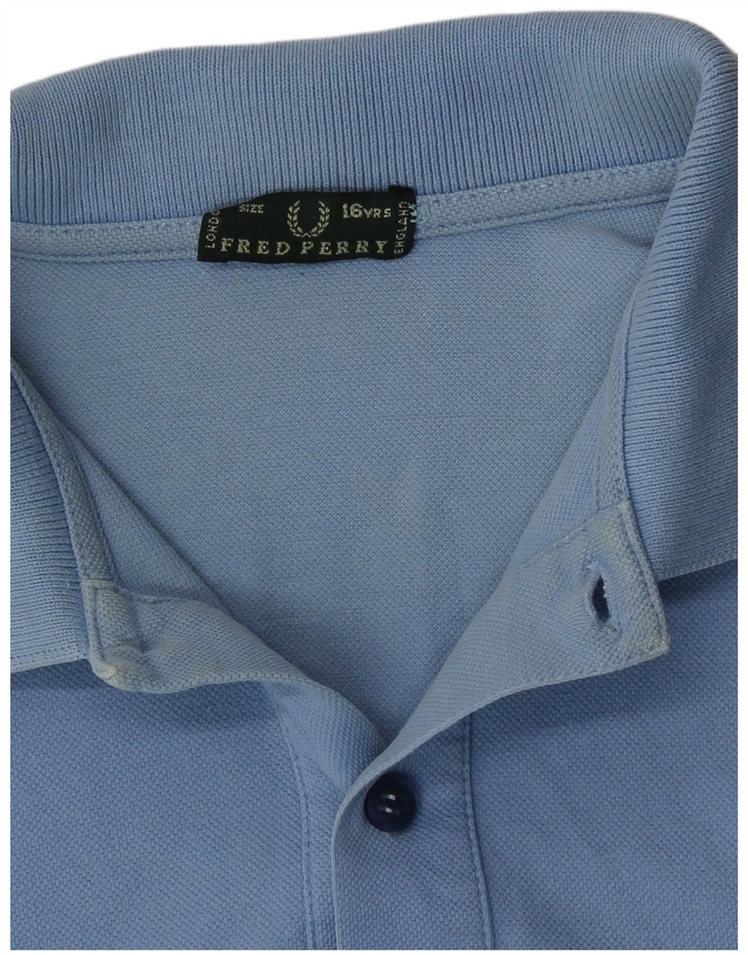 Fred Perry Băieți Polo 15-16 Ani Bumbac Albastru
