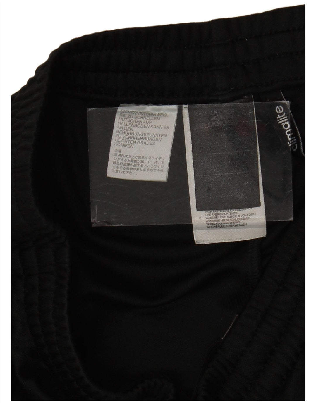 Pantaloni de trening Adidas Climalite pentru bărbați, poliester negru mic