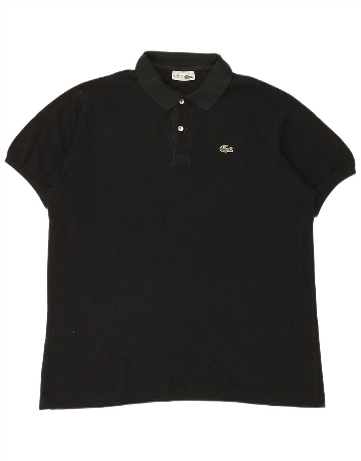 Tricou polo pentru bărbați LACOSTE Mărimea 6 XL bumbac negru