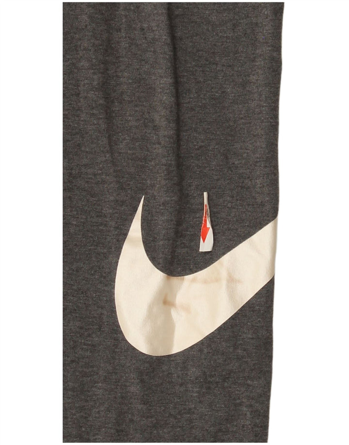 Leggings grafic Nike pentru femei UK 12, bumbac cu pete gri mediu