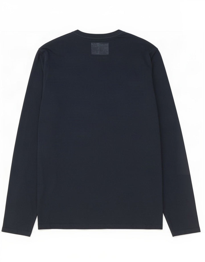 Top grafic pentru bărbați Superdry cu mânecă lungă, mare, bleumarin, bumbac
