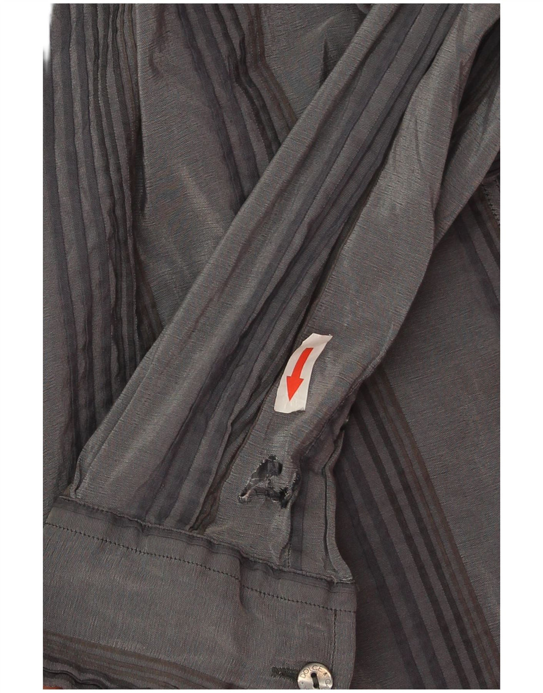 Cămașă pentru bărbați Dolce & Gabbana Mărimea 16 41 Mare Gri cu dungi