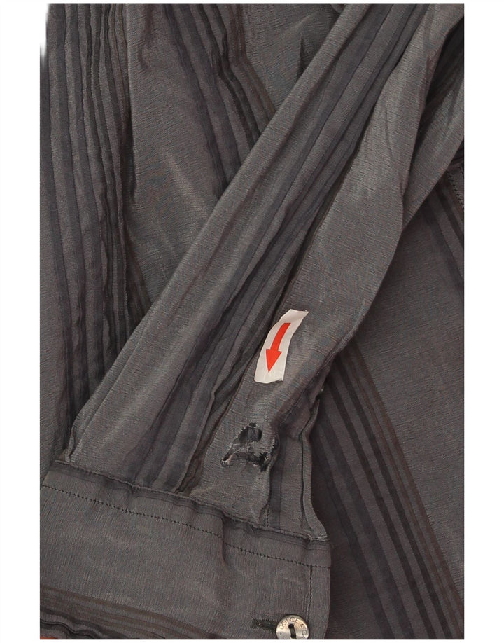 Cămașă pentru bărbați Dolce & Gabbana Mărimea 16 41 Mare Gri cu dungi