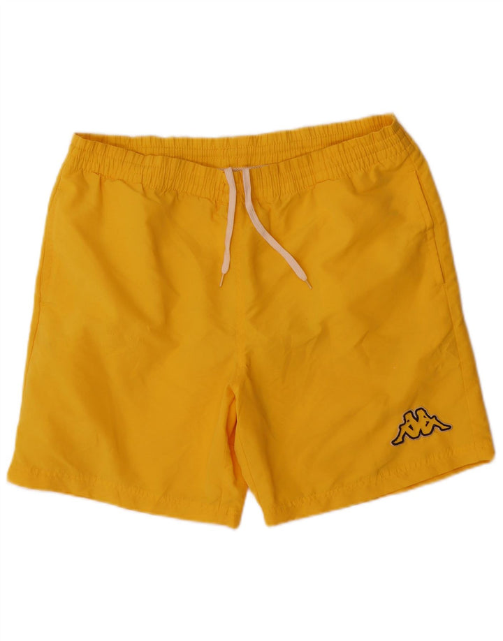 Pantaloni scurți de înot Kappa pentru bărbați, poliester galben mediu