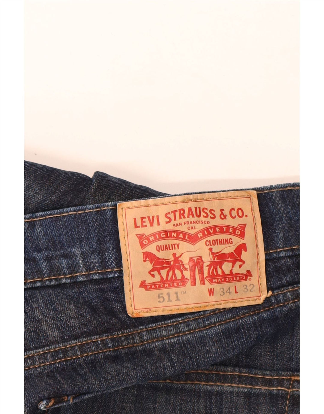 Blugi pentru bărbați Levi's 511 Slim W34 L32 Bumbac bleumarin