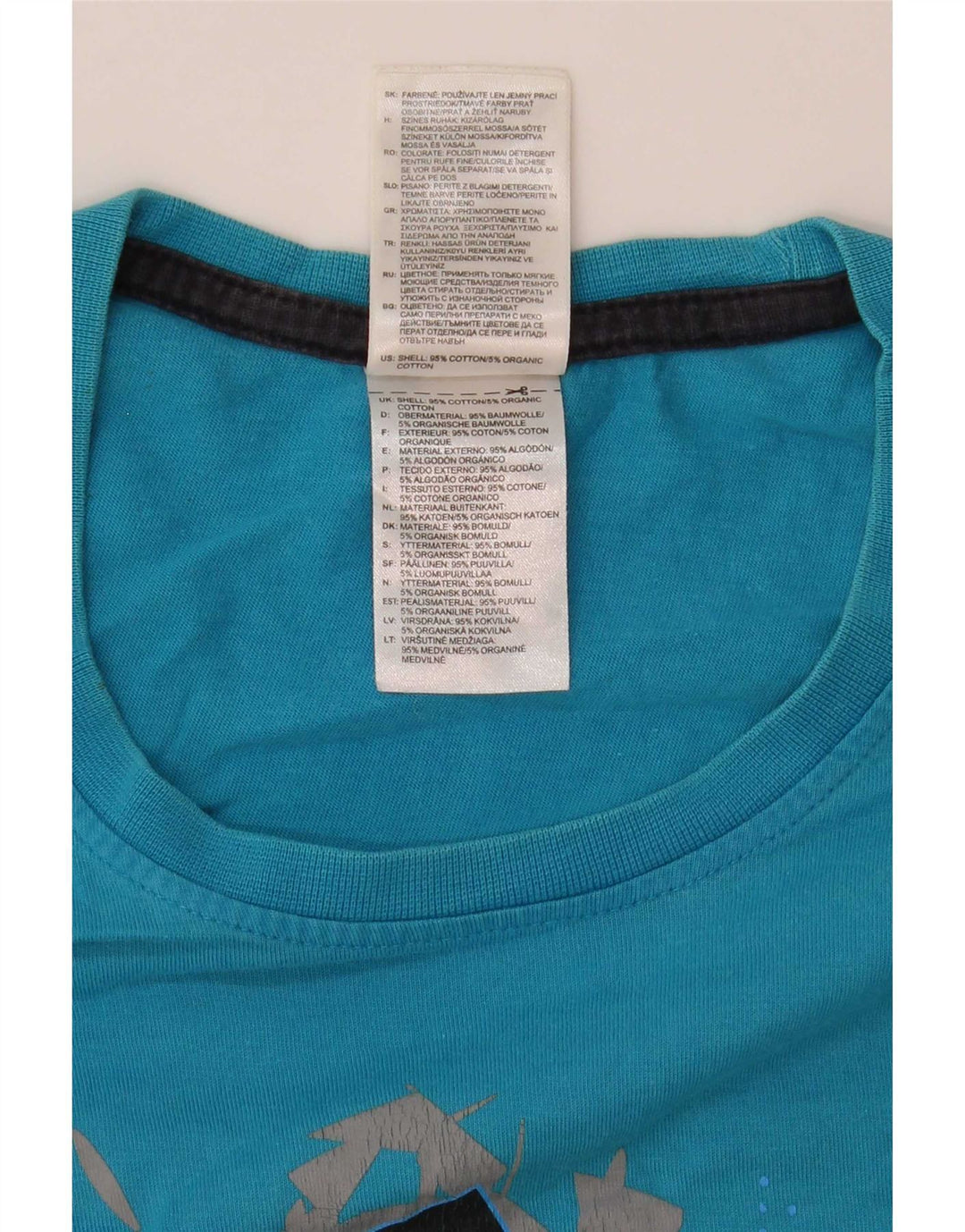 Tricou grafic pentru bărbați Adidas Top, bumbac albastru mediu