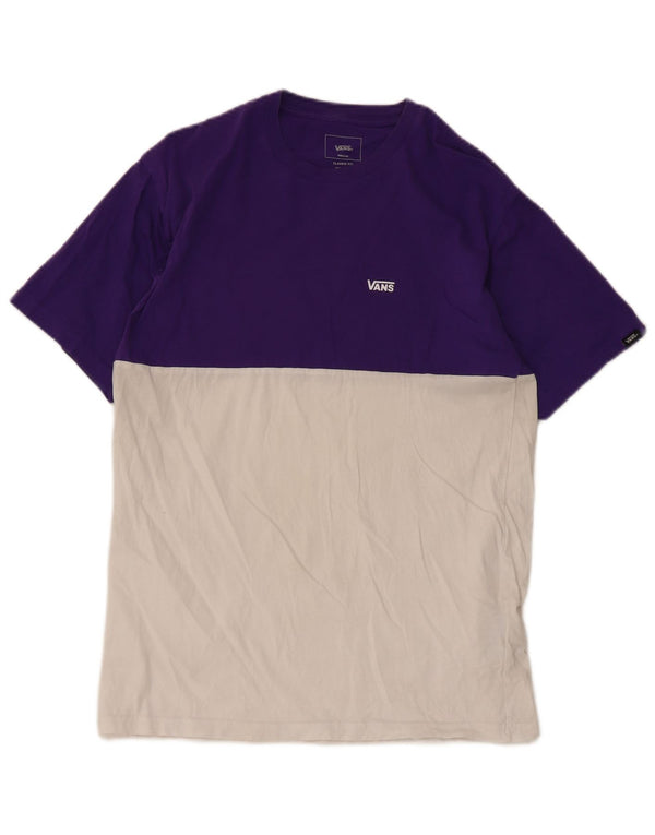 Tricou pentru bărbați Vans Classic Fit Top Medium Purple Colorblock Bumbac