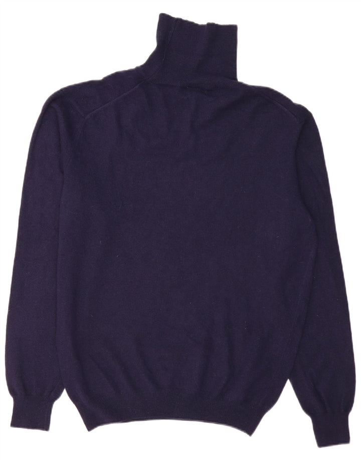 SERGIO TACCHINI Pulover pentru bărbați cu gât rulat, mare, lână bleumarin