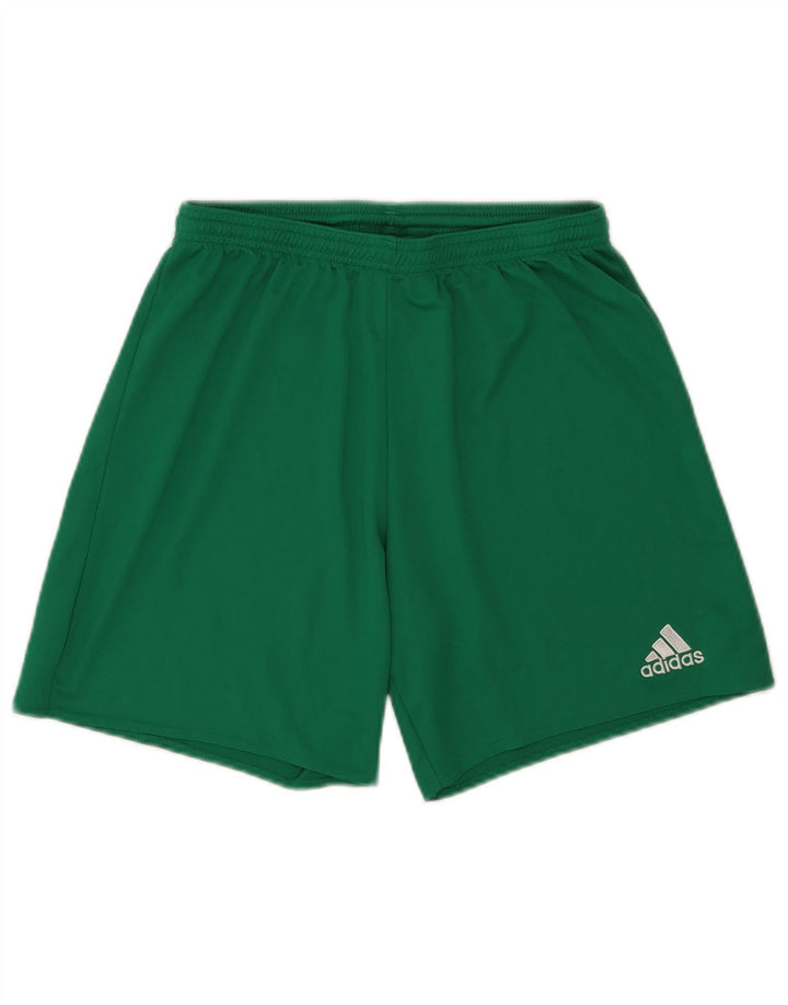 Pantaloni scurți sport pentru bărbați Adidas Climalite, poliester verde mediu