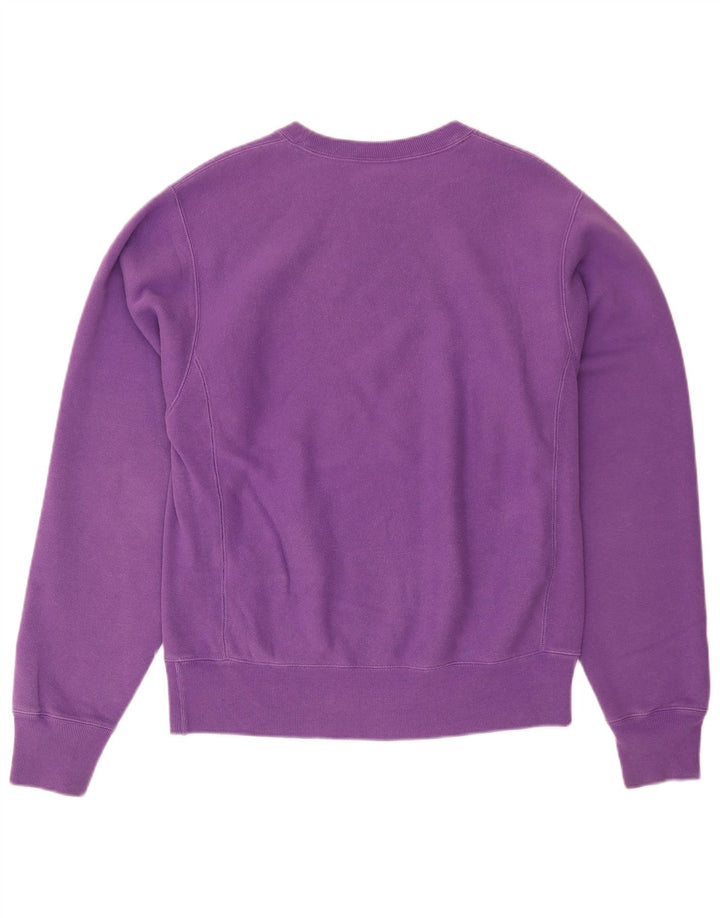 Pulover pentru bărbați CHAMPION cu țesătură inversă cu grafică, bumbac mic violet