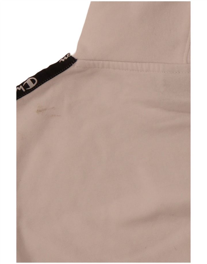 Pulover cu glugă grafic pentru băieți CHAMPION 13-14 ani XL, alb, bloc de culoare