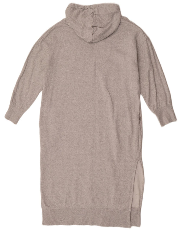 Rochie pentru femei Cos cu hanorac supradimensionat UK 10 mic, gri bumbac cu pete