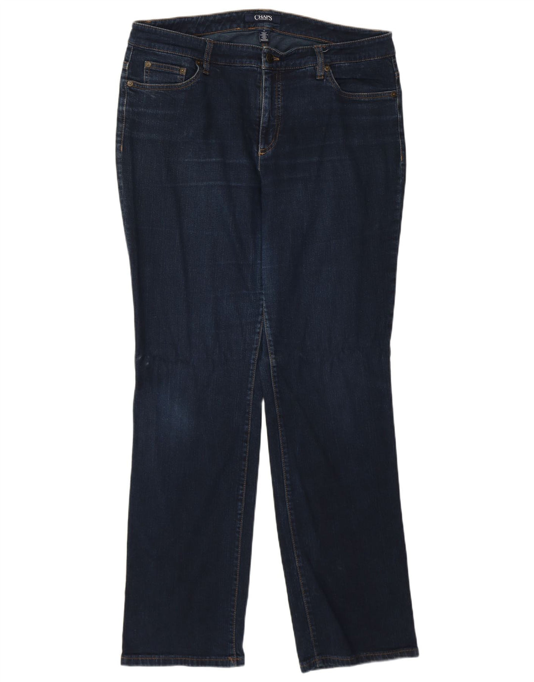 Jeans drepti pentru femei Chaps US 14 XL W38 L31 Bumbac albastru