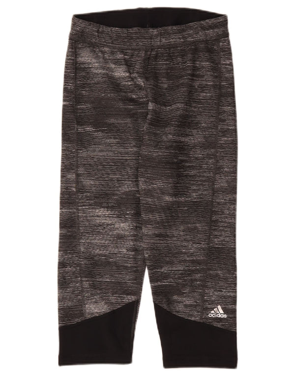 Leggings Adidas Climalite Capri pentru femei Marea Britanie 12/14 Gri mediu Colorblock