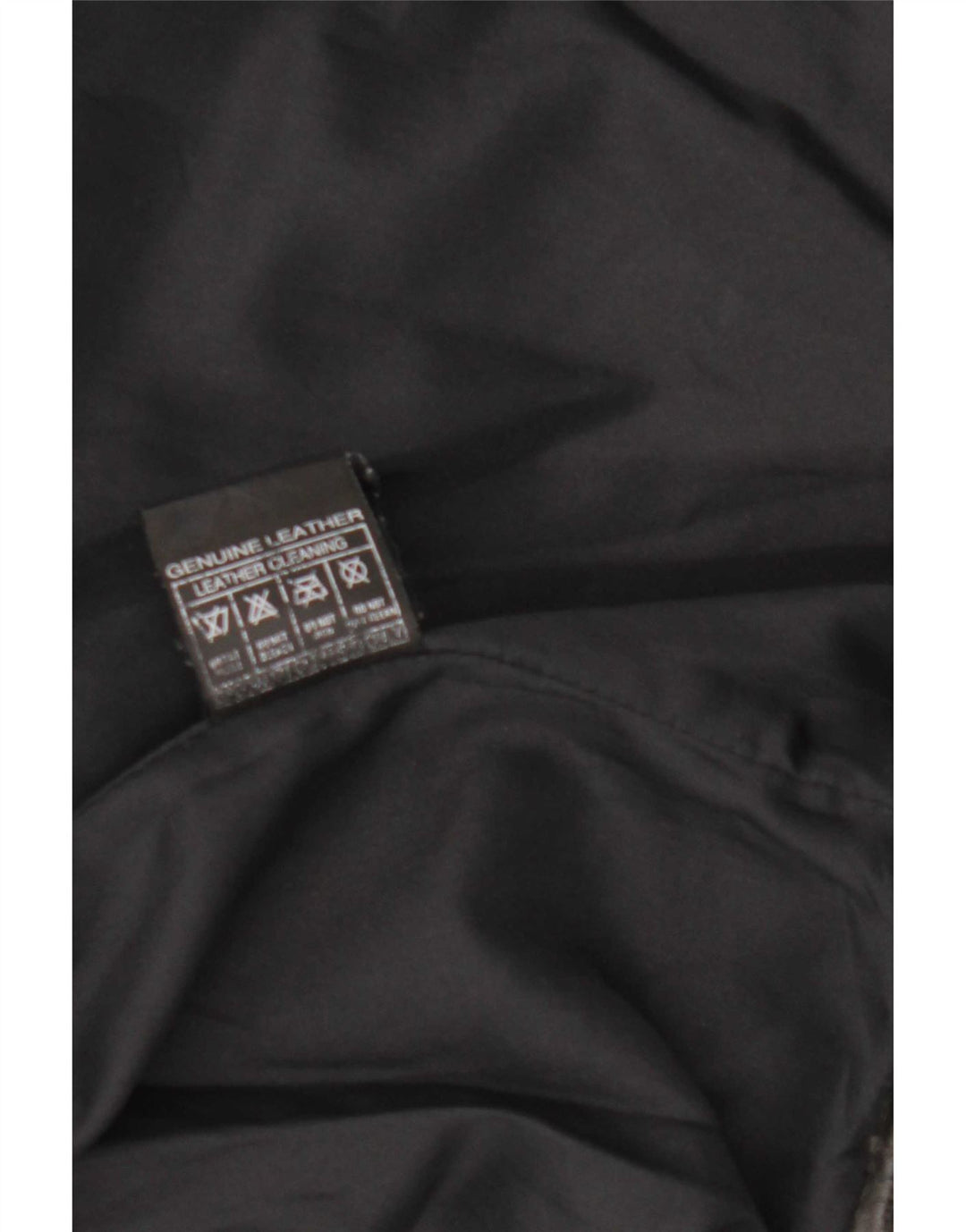 Jachetă Bomber din piele vintage pentru bărbați UK 36 Small Black