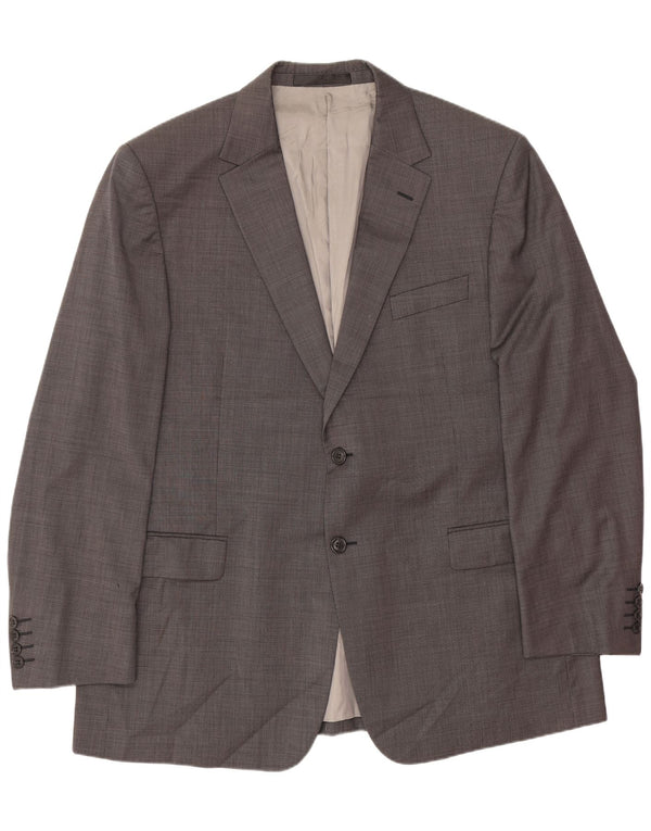 Marks & Spencer jachetă pentru bărbați cu 2 nasturi, UK 44 XL, lână gri