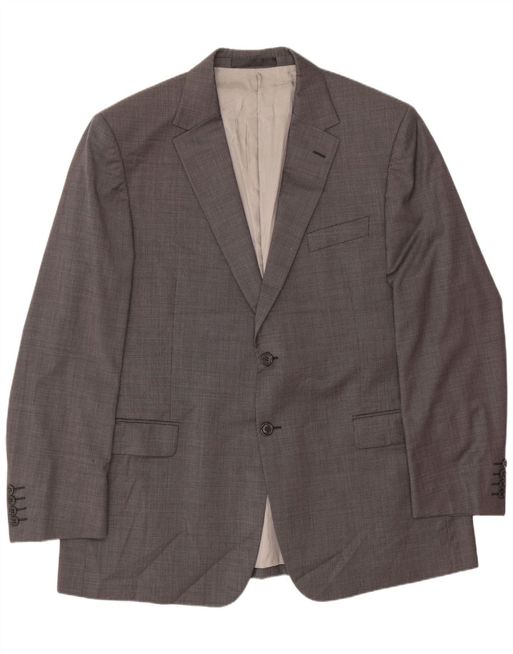 Marks & Spencer jachetă pentru bărbați cu 2 nasturi, UK 44 XL, lână gri
