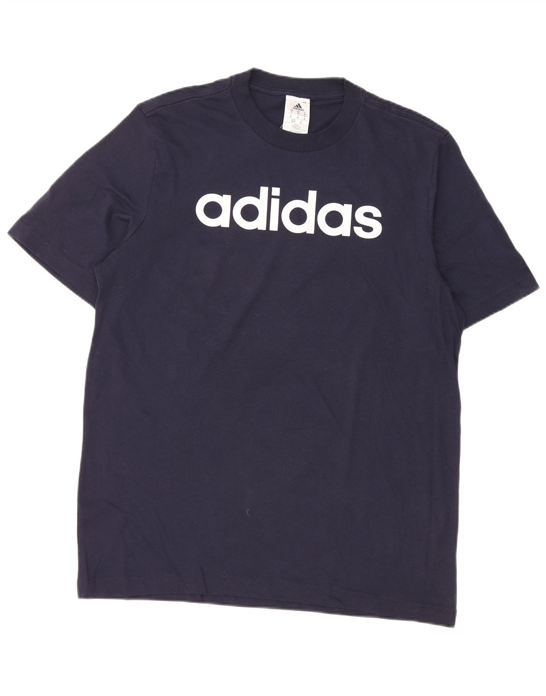 Tricou grafic pentru bărbați Adidas Top mediu din bumbac bleumarin