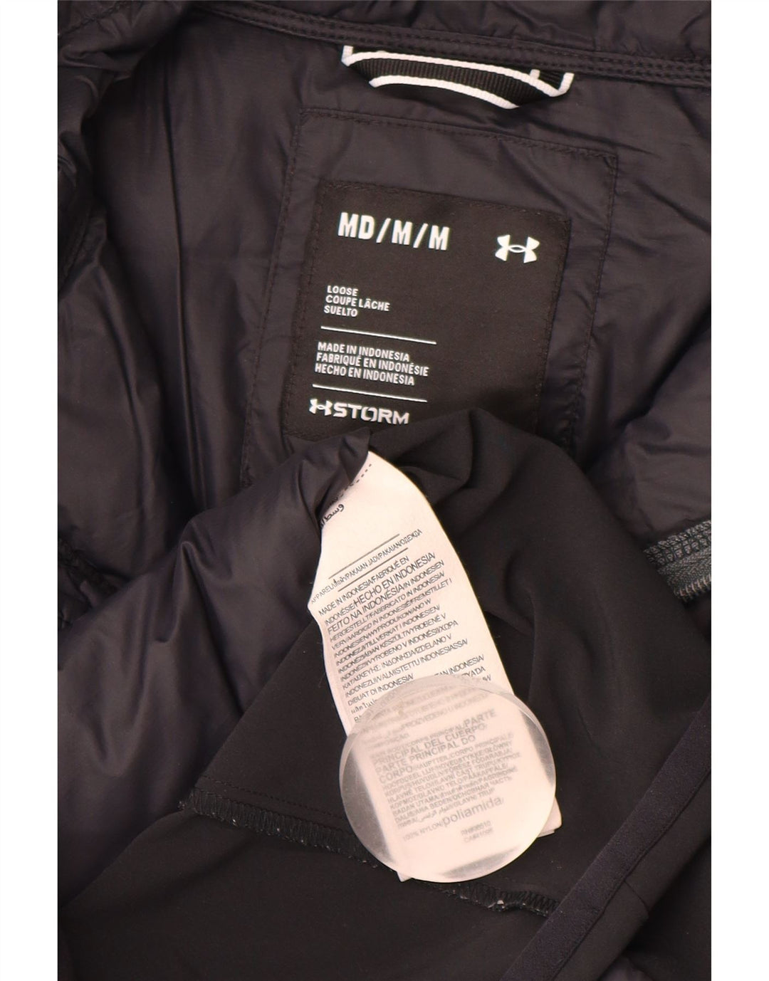 Jachetă căptușită grafică pentru bărbați Under Armour UK 38 Medium Bleumarin Colorblock