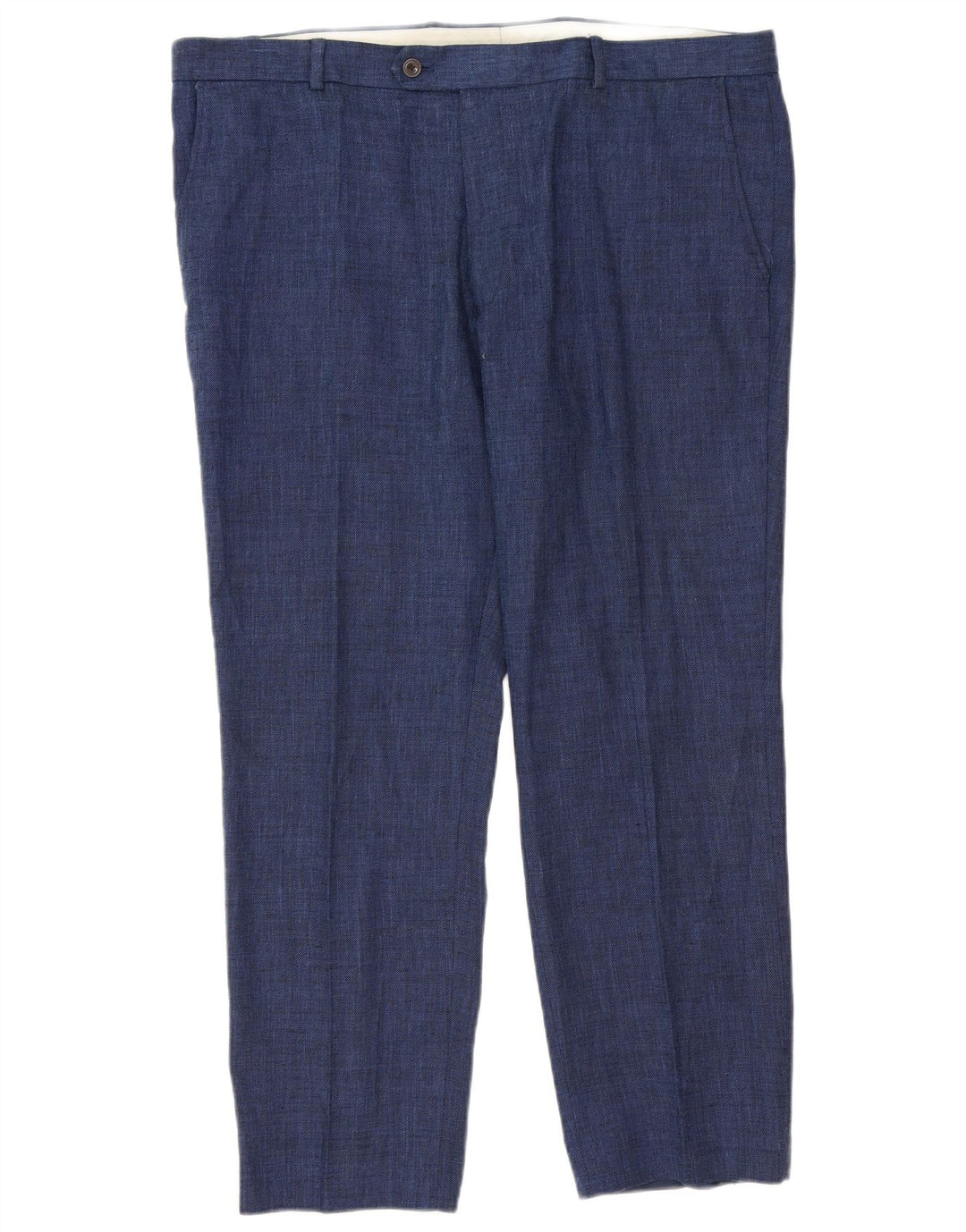Pantaloni de costum pentru bărbați Marks & Spencer, croiți, L40 L29 Blue Classic