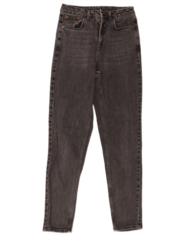 TOPSHOP Womens Slim Jeans W28 L29 Grey Cotton