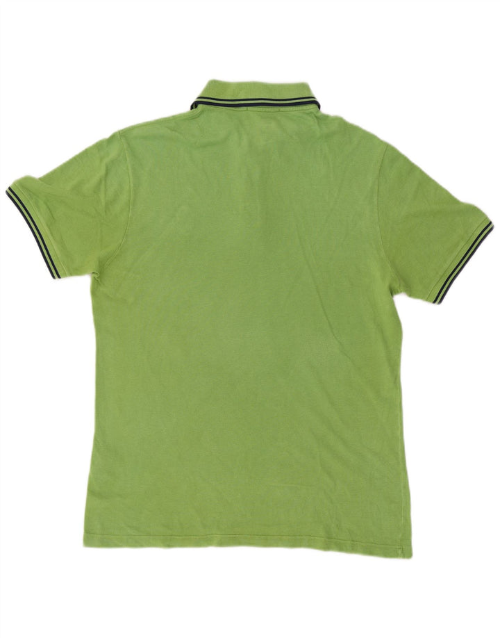 Cămașă polo Fred Perry pentru bărbați, bumbac verde mediu