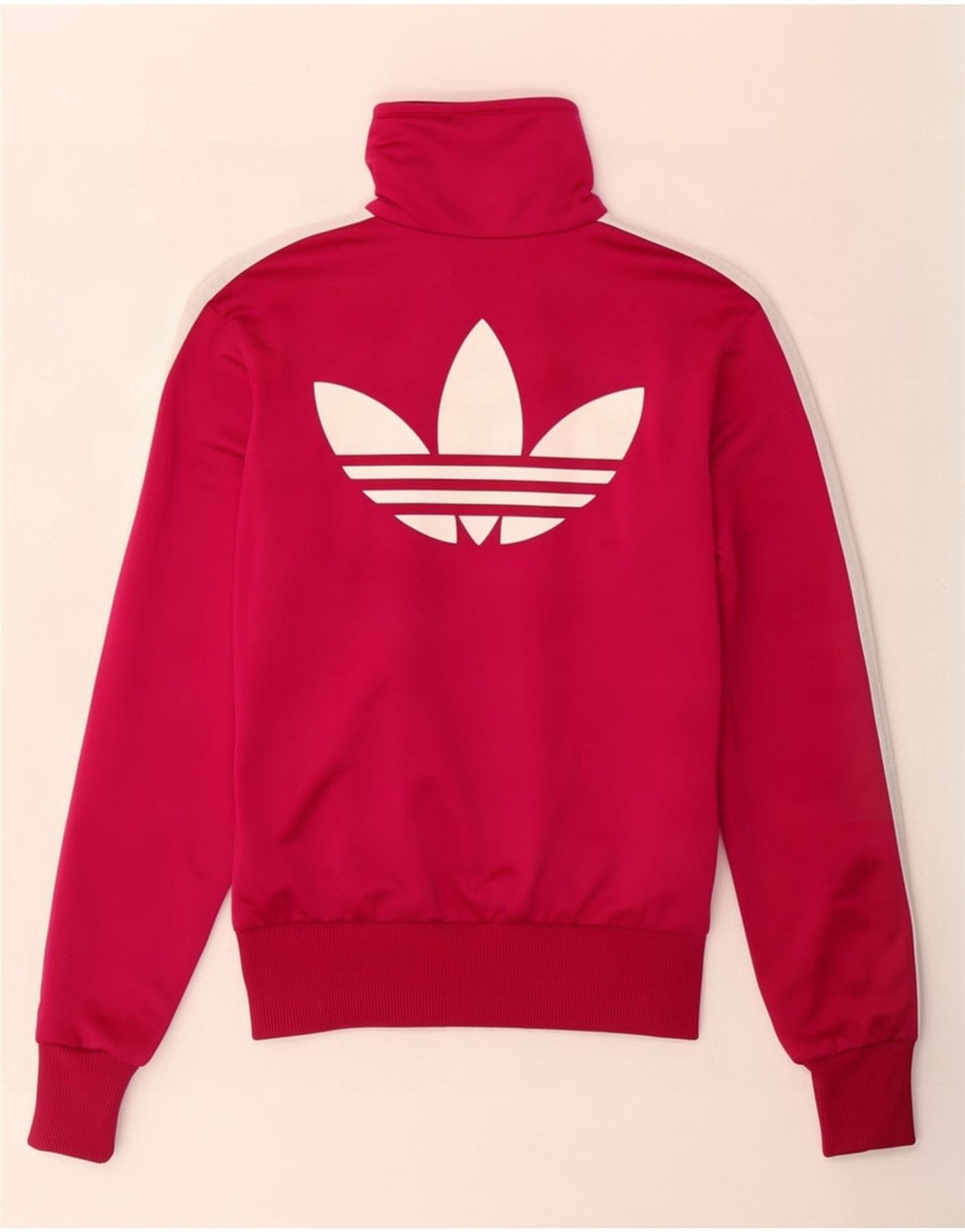 Jachetă de top pentru trening grafic Adidas pentru femei EU 34 XS poliester roz