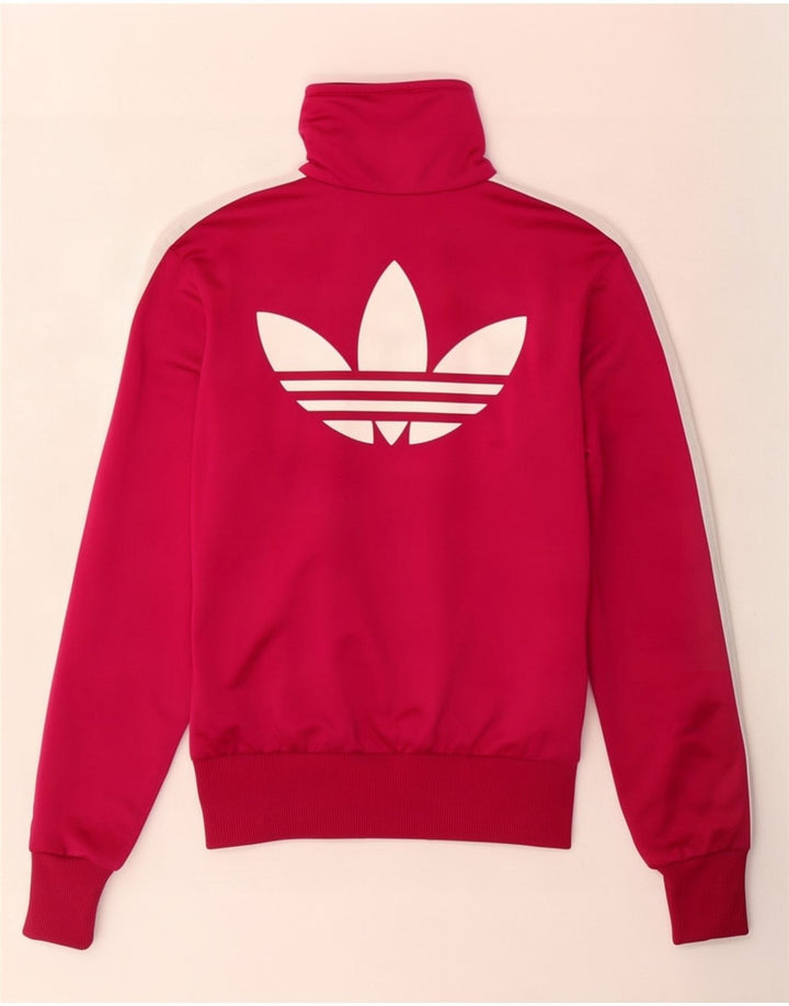 Jachetă de top pentru trening grafic Adidas pentru femei EU 34 XS poliester roz