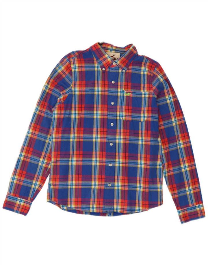 Cămașă Hollister pentru bărbați XL Blue Check Bumbac