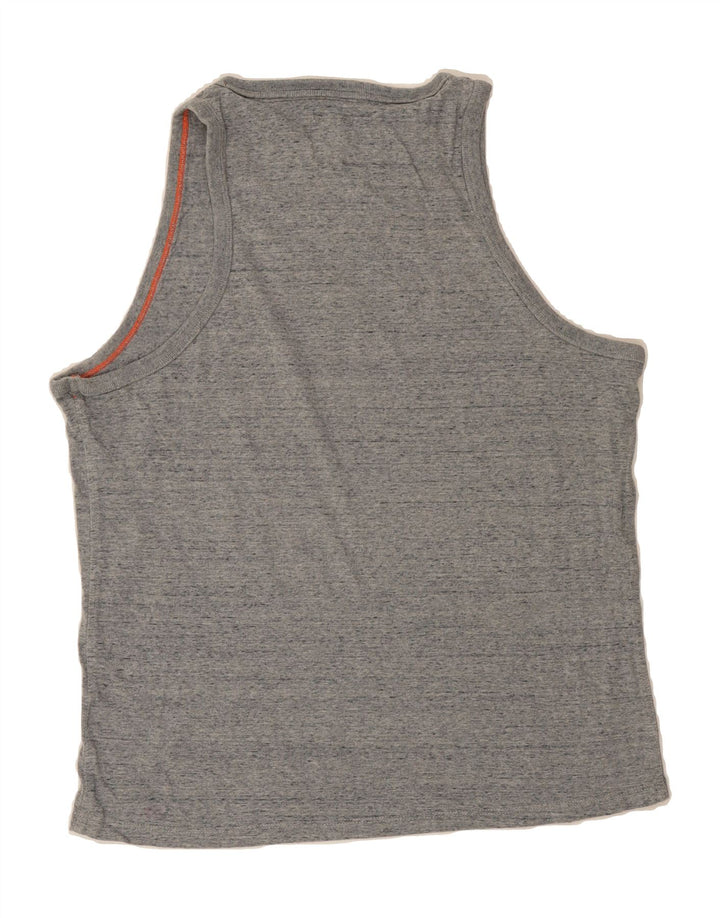 SUPERDRY Womens Vest Top UK 20 2XL Grey Cotton Vintage Superdry and Second-Hand Superdry from Messina Hembry 
