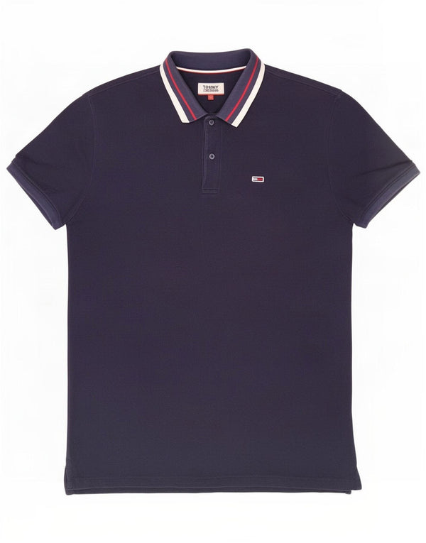 Tricou polo Tommy Hilfiger pentru bărbați, mare, bleumarin, cu dungi
