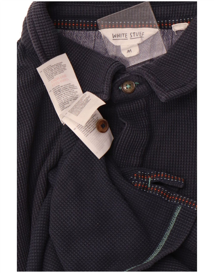 WHITE STUFF Tricou polo pentru bărbați, mediu din bumbac bleumarin