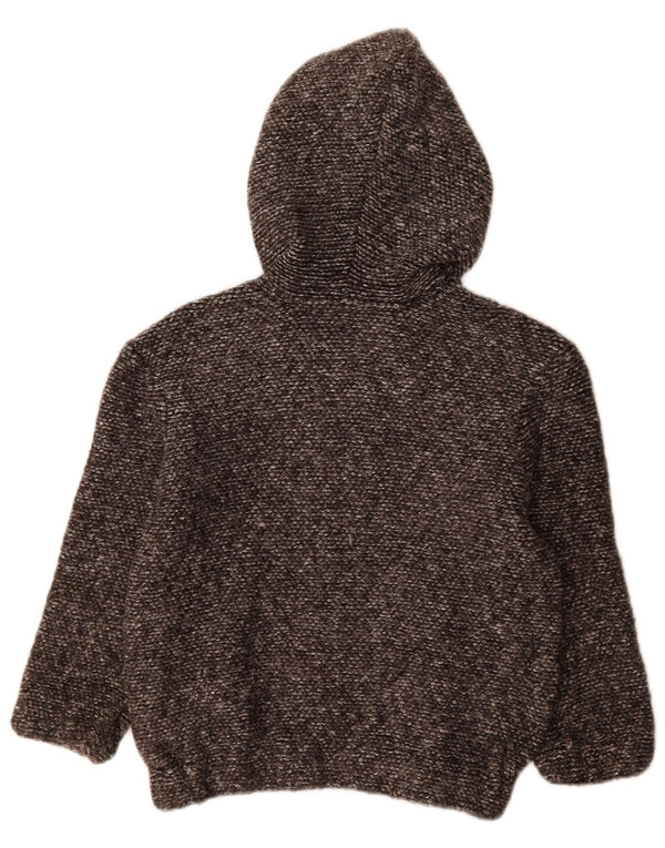 Pulover cardigan cu glugă pentru fete Zara 6-7 ani gri acrilic