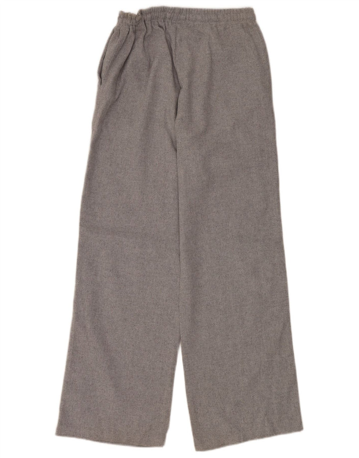 Pantaloni casual pentru femei Zara cu picioare largi Mediu L28 L30 Poliester gri