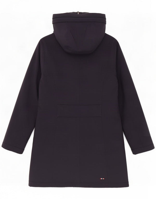 Napapijri jachetă parka supradimensionată cu glugă pentru femei UK 6 XS bleumarin poliamidă