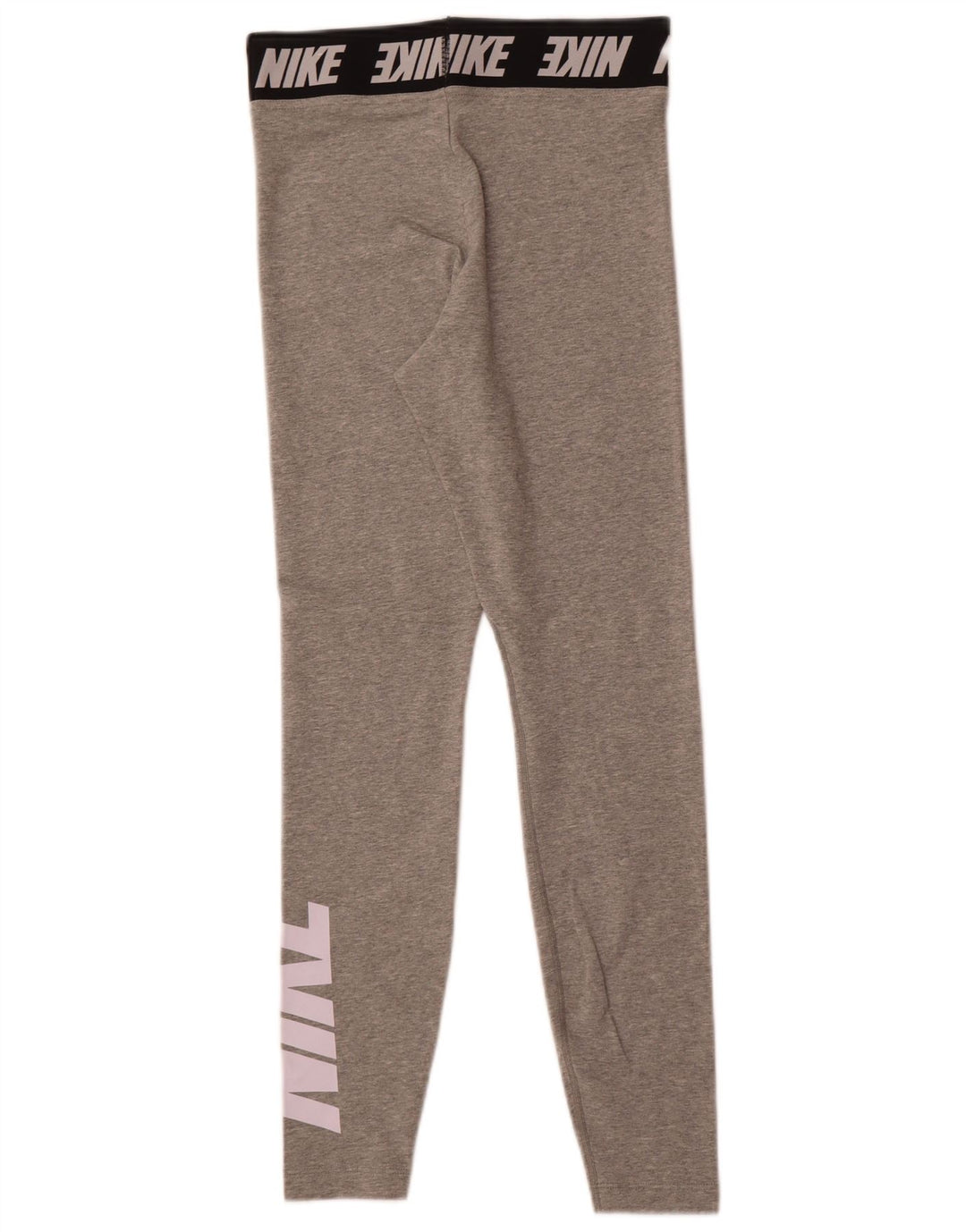 Leggings grafic Nike pentru femei UK 10, bumbac gri mic