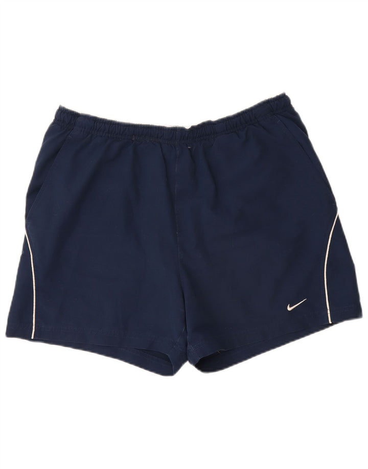 Pantaloni scurți sport Nike pentru bărbați, mari, albastru, poliester