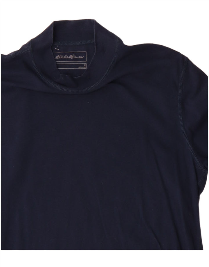 Eddie Bauer Top pentru bărbați cu mânecă lungă, mediu, bleumarin, bumbac
