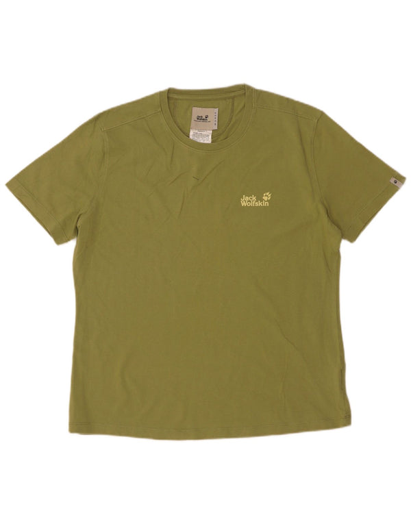 Jack Wolfskin Tricou pentru femei Top UK 18 XL Kaki Bumbac