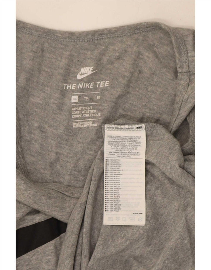 Vestă grafică cu croială atletică Nike pentru bărbați, XL, bumbac gri