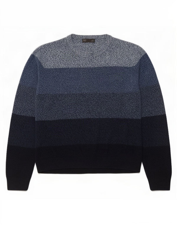 Pulover pentru bărbați Marks & Spencer, cu gâtul turn, XL, albastru, acrilic, bloc de culoare