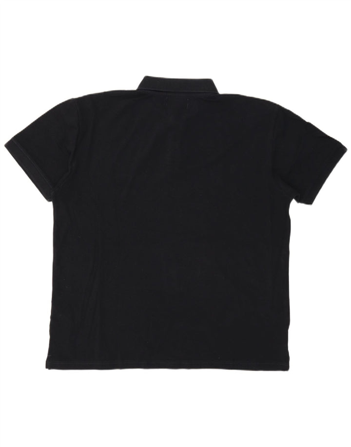 Tricou polo Marlboro Classics pentru bărbați 2XL, bumbac negru