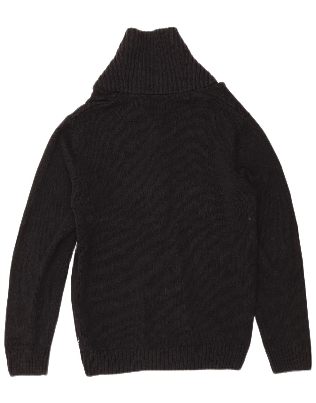 Pulover cardigan pentru bărbați CHAPS, mic, negru, din bumbac Fair Isle