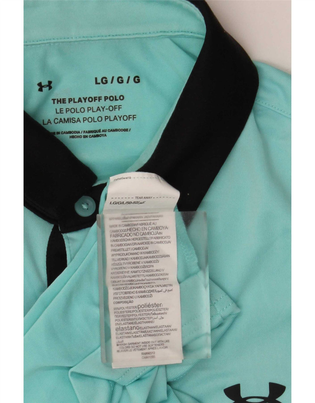 Tricou polo Under Armour Rugby pentru bărbați, mare, albastru, din poliester