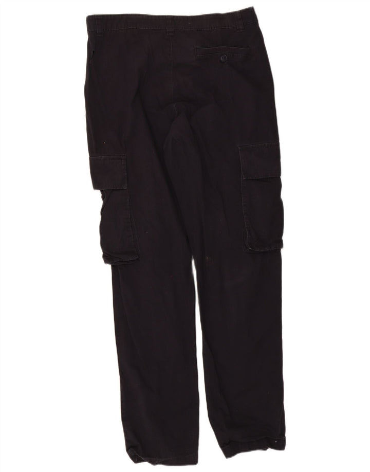 Pantaloni cargo drepti pentru bărbați French Connection, L32 L31, bumbac negru