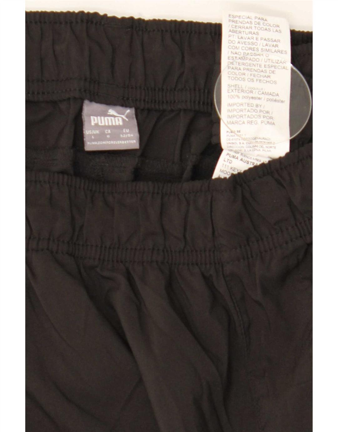 Pantaloni de trening pentru bărbați Puma Pantaloni de jogging, mari, negru, poliester
