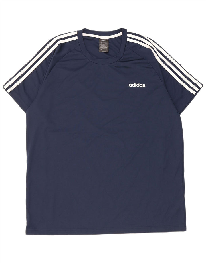 Tricou Adidas Climalite pentru bărbați Top XL Bleumarin Poliester