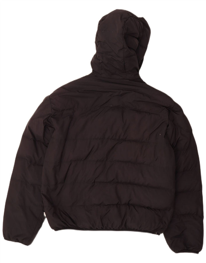 Jachetă căptușită cu glugă pentru bărbați Sergio Tacchini UK 40 Poliester negru mare