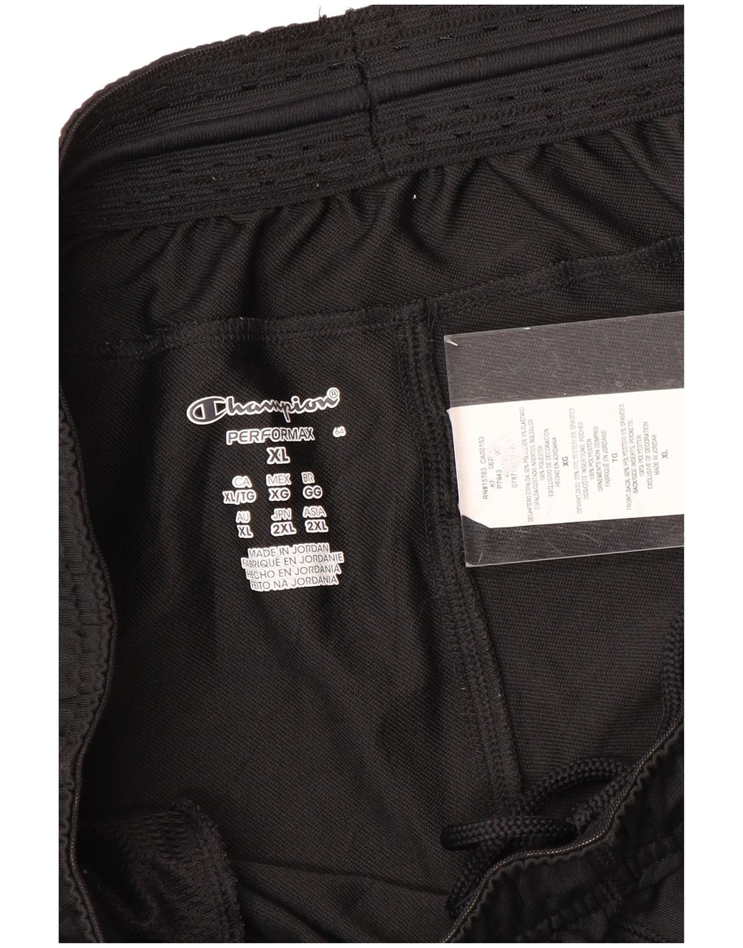 Pantaloni de trening pentru bărbați Champion XL, negru, poliester color bloc